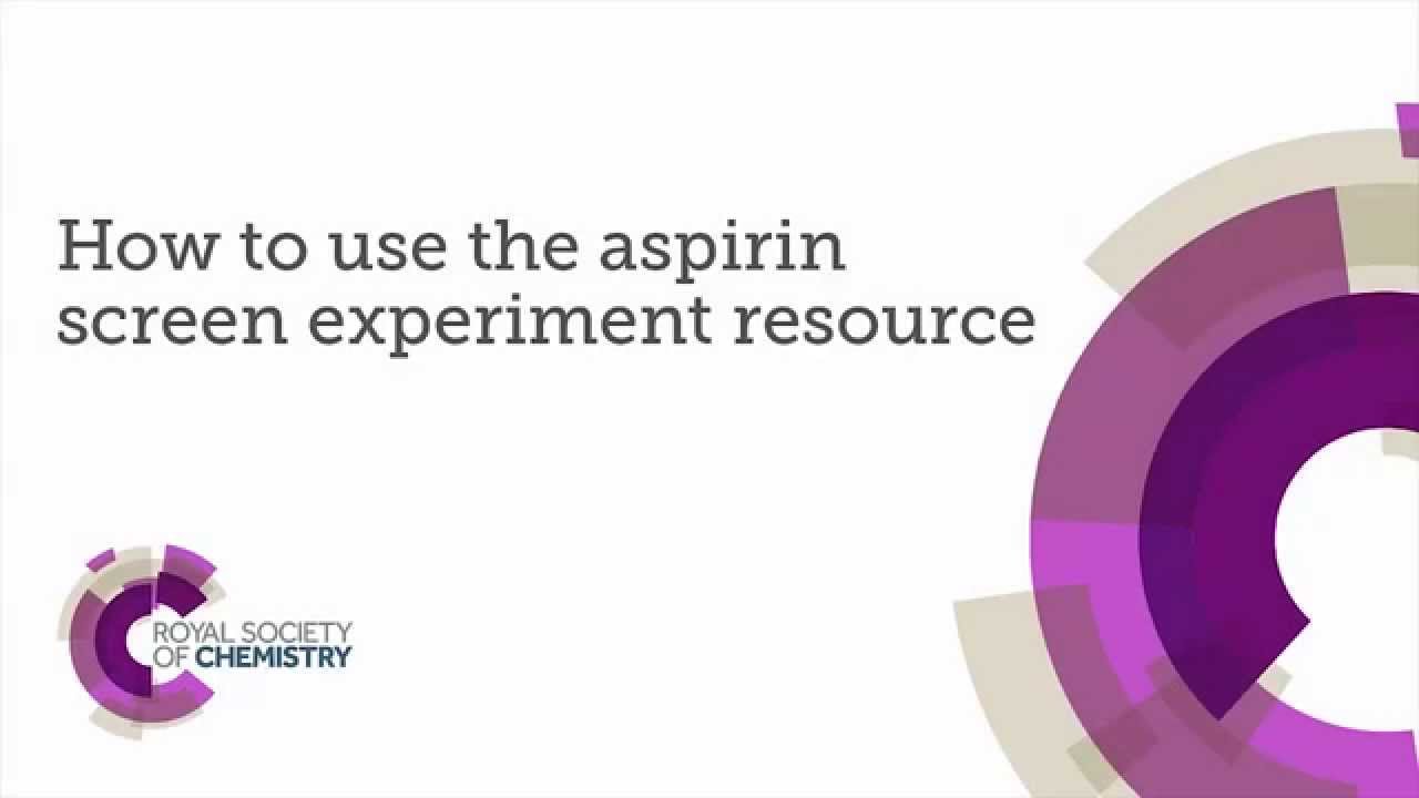 How to use the aspirin screen experiment - YouTube