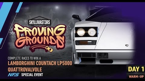 NFS No Limits Lamborghini Countach LP5000 Quattrovalvole - Day 1 (Warm-Up)