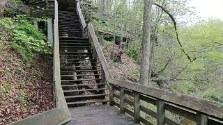 Cuyahuga Valley National Park steep steps - These were wet and slippery! #nationalpark #ohio #nature