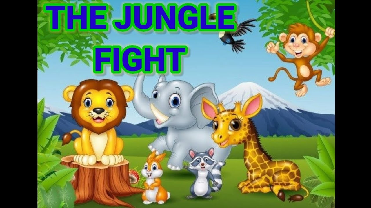 THE JUNGLE FIGHT (malayalam meaning)unit4/std2,ENGLISH,SCERT. YouTube