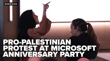 Pro-Palestinian employees interrupt Microsoft