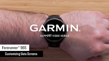 Garmin Support | Forerunner® 965 | Customizing Data Fields