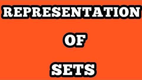 Representation of sets | Tabular form | Descriptive form | Set builder form| @mathematicschannel7352