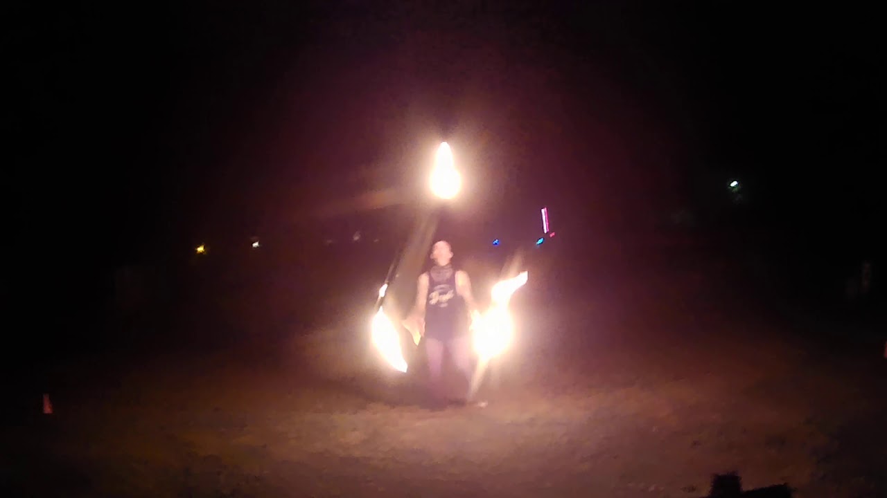 Fire Perfomer Juggling Clubs YouTube