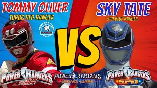 Power Rangers Legacy Wars | Turbo Red Ranger Tommy Oliver Vs Blue SPD Ranger Sky Tate