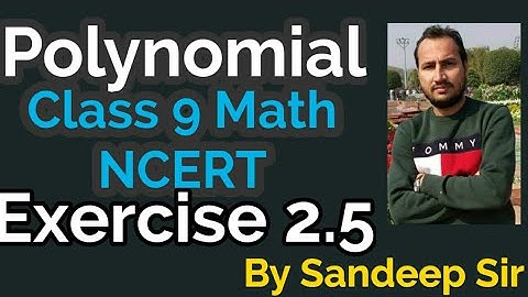 Exercise 2.5 Question 1 to 5 Polynomial Class 9 Math NCERT CBSE