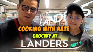 Cooking with Nate and grocery shopping at Landers!!