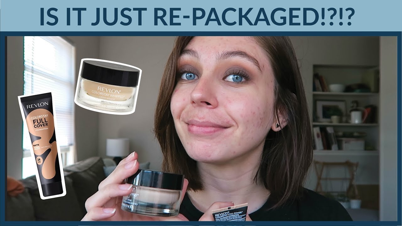 Comparing NEW Revlon Colorstay Full Cover Foundation to Colorstay Whipped!