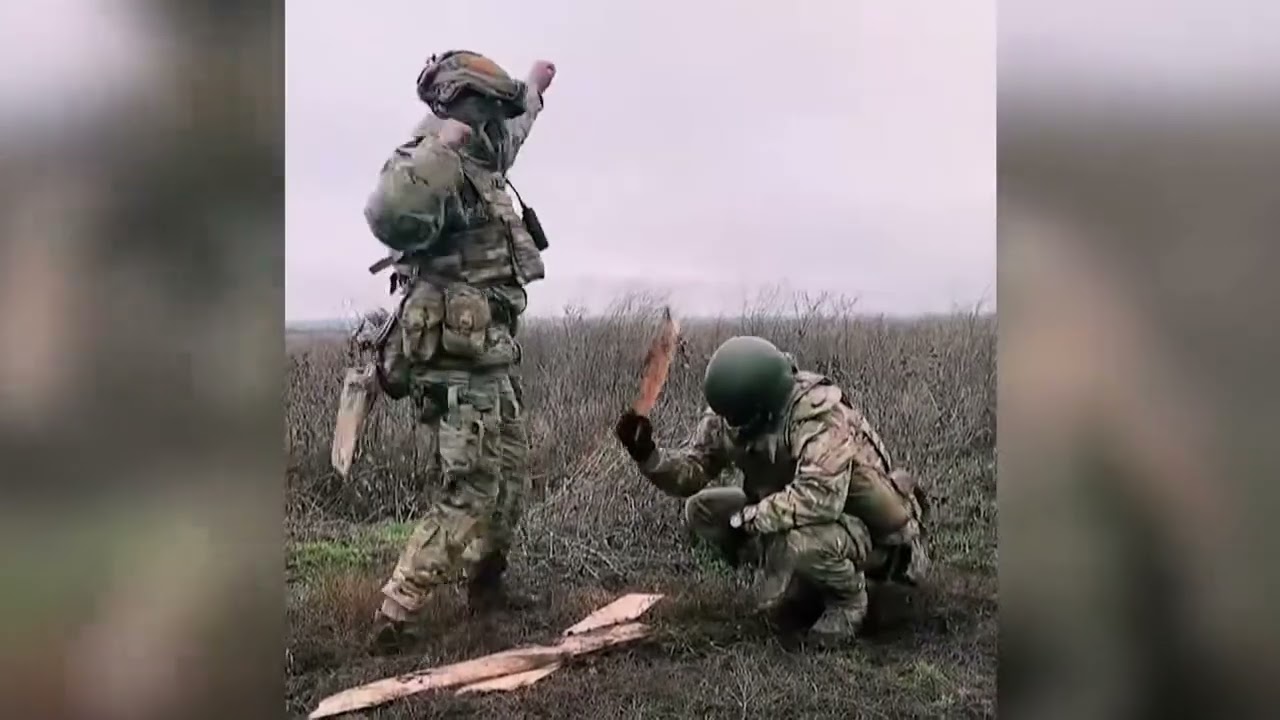 Ukrainian soldiers destroy Russian ammunition depots and armored vehicles.