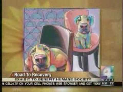 Ron Burns presents artwork to benefit the Road to Recovery