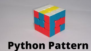 Make Python Pattern on Rubik's Cube without Algorithm