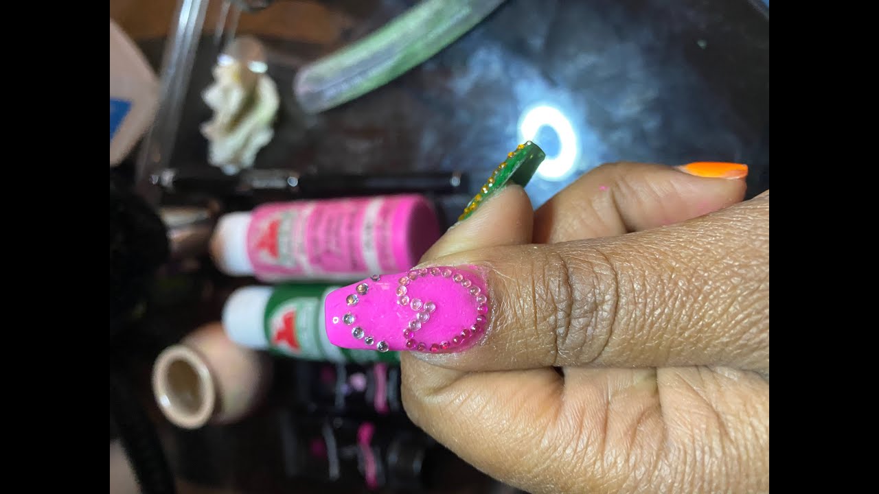 Testing DIY Nails Hack Nail Tips with Polygel & Acrylic Paints Colors