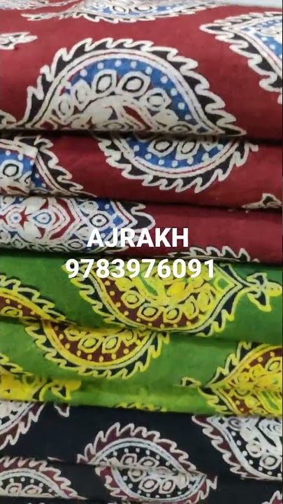 AJRAKH PRINT FABRIC #ajrak #barmer #blockprinting #handmade #shorts #love #online #new