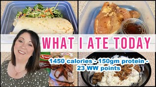 **NEW** What I Ate Today  23 WW Points  1400 Calories  150 Protein  WW & Calorie Deficit