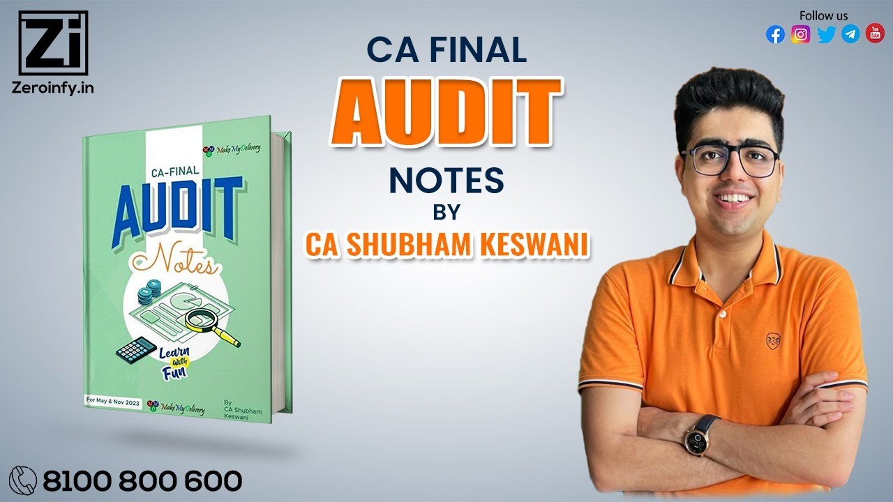 CA Final Audit Notes For May / Nov 23 By CA Shubham Keswani - YouTube
