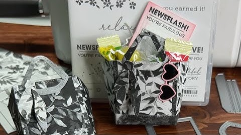Mini Tote Bag Tutorial by Stampin’ Up! - Botanical Textures DSP & Notes & Totes Bundle