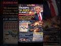 Trump's "42 Ships" Claim: US President Donald Trump announced that American forces have "knocked out