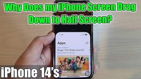 What is the Half Screen Thing on iPhone 14