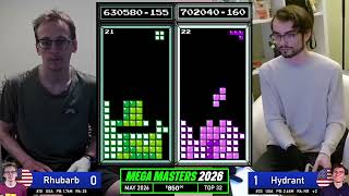 Rhubarb, Hydrant, Coal, Night | Top 32 | Classic Tetris MEGA MASTERS 2026