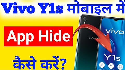 Vivo y1s mobile me app hide kaise kare | how to hide apps in Vivo y1s | app hide setting in Vivo y1s