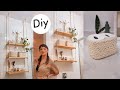 DIY Prateleira de Corda + Cestos Organizadores - Decorando o Banheiro 01