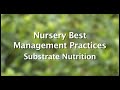 Nursery Video 3 Substrate Nutrition