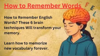 How to Remember Words|| Motivational Story ||Graded Reader||Improve Your English||Learn Easy English
