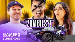 WHOS SURVIVING A ZOMBIE APOCALYPSE!? | Gamers Getting Coffee in Slingshots with Krissy
We got our hands on a beautifully wrapped V1 Slingshot and had Krissy pick up some of our favorite people on V1. Watch as they go on a coffee run and talk about life and gaming. Enjoy!
Who would you like to see on a video like this? Let us know in the comments!
Make sure to check out our other videos!
Follow our socials
Twitter: https://twitter.com/version1gg
Instagram: https://www.instagram.com/version1gg/
https://version1.gg WHOS SURVIVING A ZOMBIE APOCALYPSE!? | Gamers Getting Coffee in Slingshots with Krissy