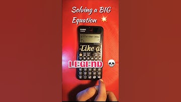 Can you do this? Big equation solve in casio fx 991CW #shorts #casiocalculator #maths