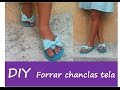 patrones DIY: Tutorial gratuito para forrar chanclas con tela