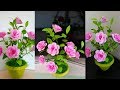 Cara Membuat Bunga Kertas Origami || Beautiful flower craft from origami paper