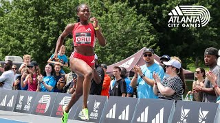 Favour Ofili Runs a WORLD BEST in the Women's 150m at the 2025 adidas Atlanta City Games