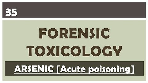 Arsenic[Acute poisoning] part-1 | Irritant Poison | Forensic Toxicology | Part-35 |@SavvyForensics
