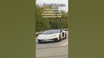 Thumbnail of Apache207 wird auf der Autobahn überholt #shorts