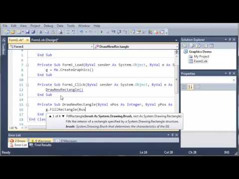 Visual Basic Tutorial   165   Drawing More Squares   YouTube