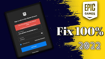 How to Fix "Sorry the Credentials you are Using are Invalid" Problem in Epic Games Store #epicgame