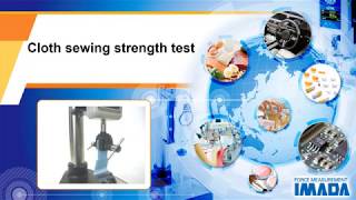 Cloth sewing strength test