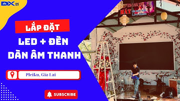 Lắp đặt màn hình Led sân khấu nhà hàng - Parled Full Màu - Dàn Array Qha VRX932