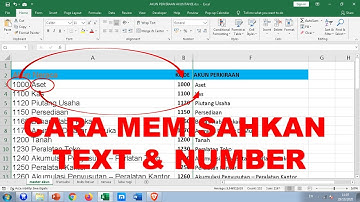 Memisahkan Angka dan teks di Excel