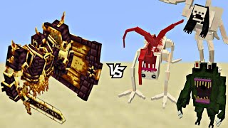 Insane Minecraft fight between scary bosses vs ignis #minecraft #gaming