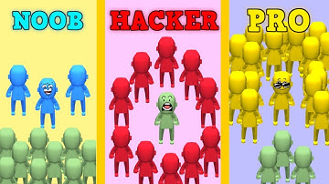 NOOB VS PRO VS HACKER in Crowd City