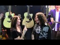 Frankie DiVita chats with guitarist Phil X at NAMM 2014