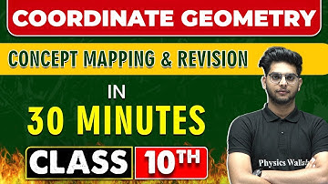 COORDINATE GEOMETRY in 30 Minutes || Mind Map Series for Class 10th