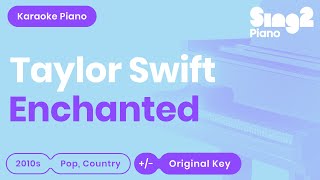 Enchanted Karaoke | Taylor Swift (Piano Karaoke)