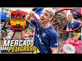 EL PELIGROSO MERCADO SOBRE LA VÍA DEL TREN EN TAILANDIA! 🍜 *ASÍ ES SU COMIDA* SURREALISTA!