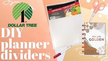 DIY Sticker Album| Turning Dollar Tree Chopping Mats into Planner Dividers