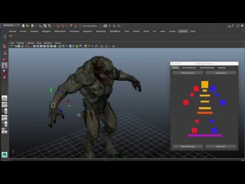Hellknight Maya Rigging and Scripting Demo