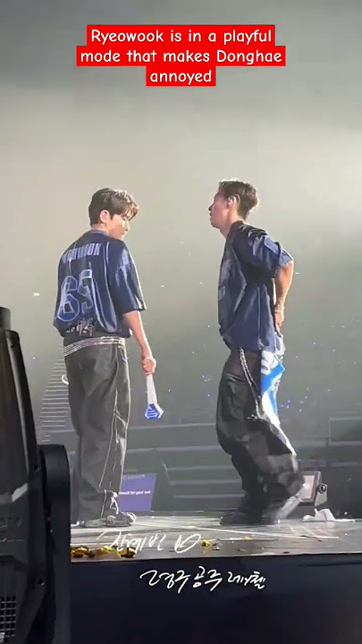 Ryeowook is in a playful mode that makes Donghae annoyed ... Lol