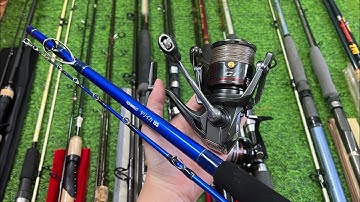 Video 831: Máy Câu RT BLUE Ci3000 Câu Lure - Cần Daiwa Kevlar Nhật - Cần Lure Shimano Expride Ngang