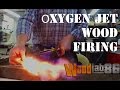 Обжиг древесины в кислородной струе! Альтернативное браширование. Wood firing by oxygen jet.